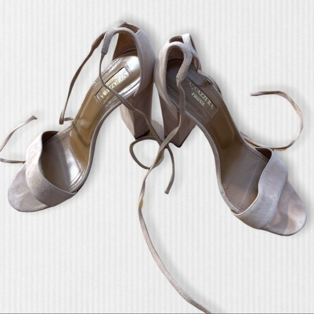 Aquazzura Suade Sandals - Picture 2 of 12